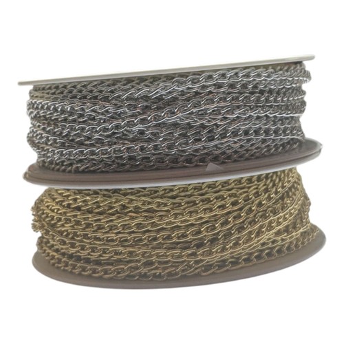 5mm metal chain gold - in, or