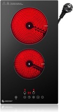 AMZCHEF Ceramic Hob 2 Zones