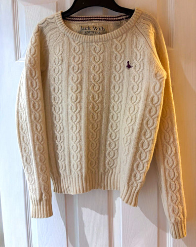 Jack wills cream cable knit - jack,
