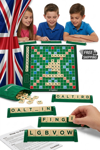 Scrabble board game family - board,