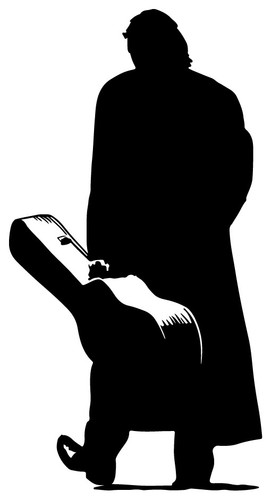 Johnny cash silhouette with - johnny,