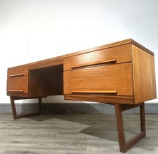 Stylish mid century teak desk - stylish,