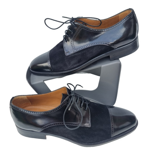 Stemar black leather suede - stemar,
