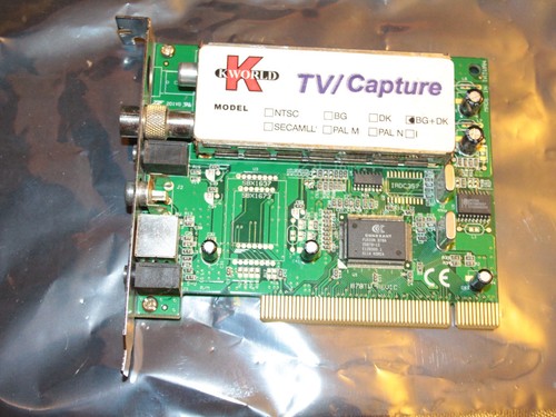 Kworld video capture - capture, card