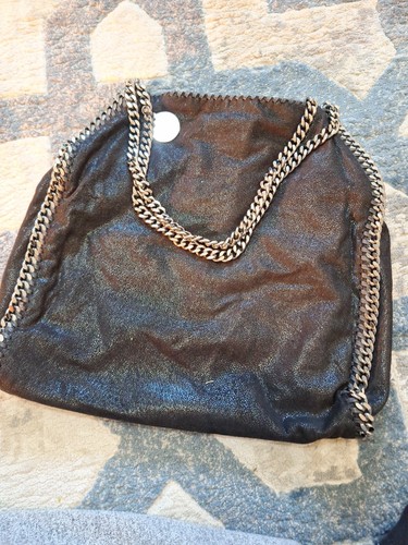 Falabella black shoulder tote - shoulder,