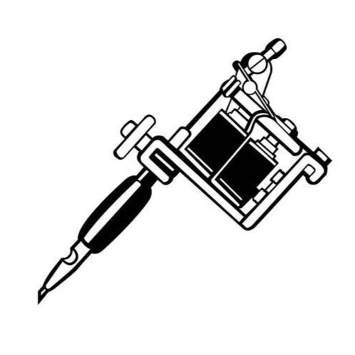 Tattoo gun vinyl sticker for - gun,