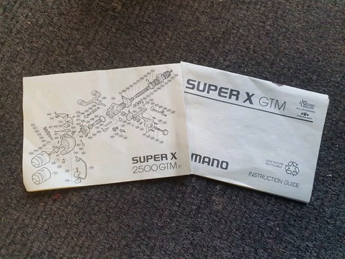 Paperwork for shimano super - super, x