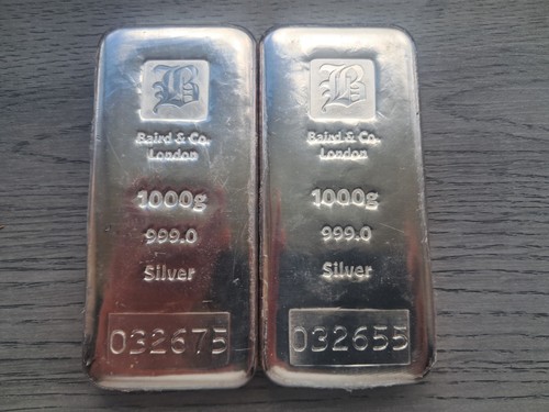 Baird 1kg silver bullion - &,