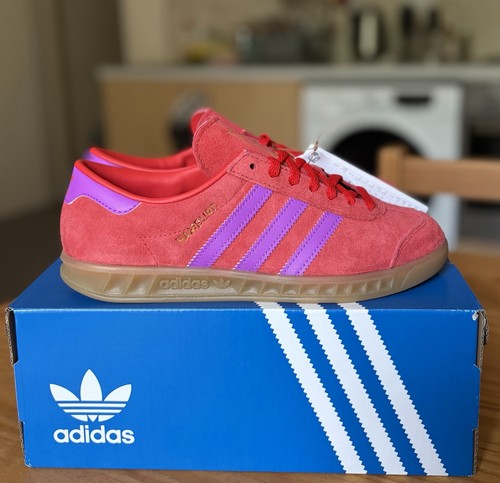 Adidas hamburg womens red - adidas, red/