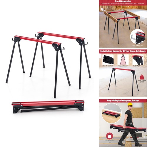 Goplus saw horses pack - goplus, 2200