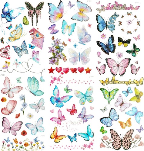 Colorful 6pcs butterfly - 6pcs,