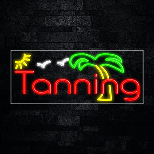 Tanning led neon - sign, x