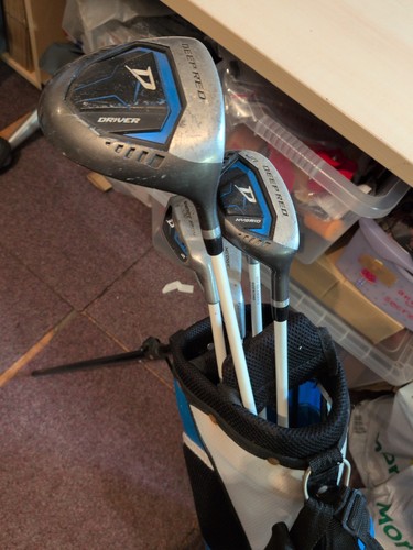 Wilson deep red clubs - red, bag