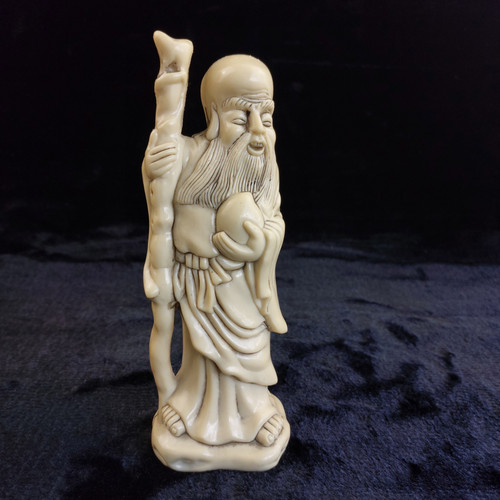 Asian wise man figurine - asian,