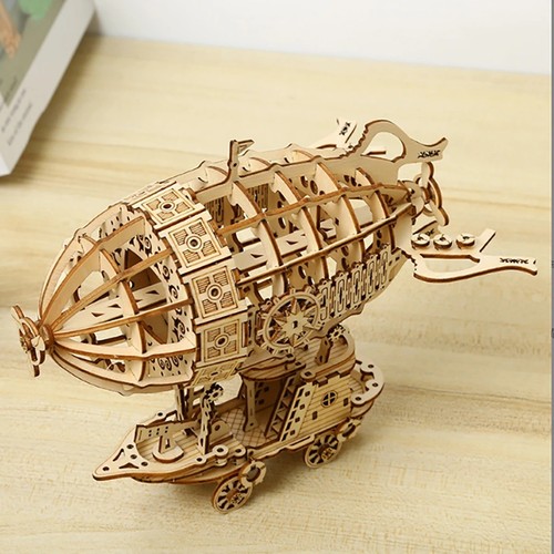 Wooden puzzle airship - wooden,