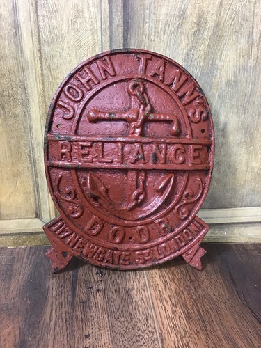 Antique cast iron john tann - cast,