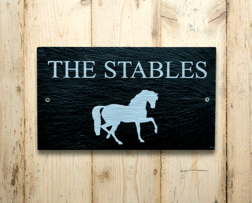 Horse name plate personalised - horse,