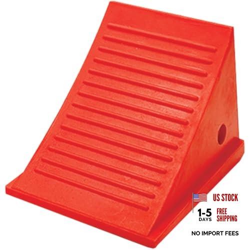 One large wheel chock for - one,
