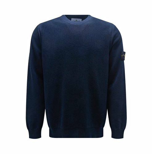 Stone island navy crew neck - island,