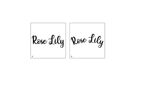 Personalised name stencils - stencils,