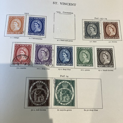 Vincent 1955 part stamp set - st,