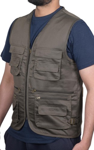 Men multi pockets vest - multi,