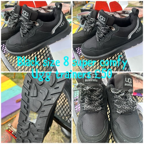 Black size ugg trainers - black,
