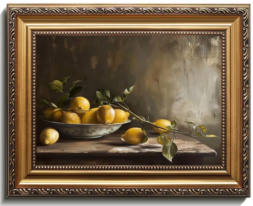Vintage gold framed - framed, art