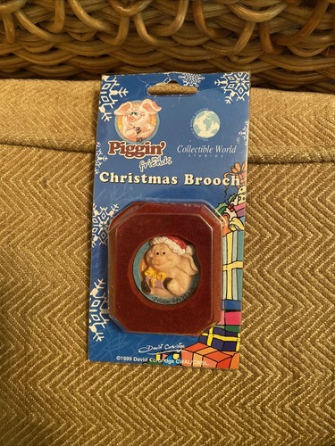 Piggin christmas brooch bnib - christmas, brooch,