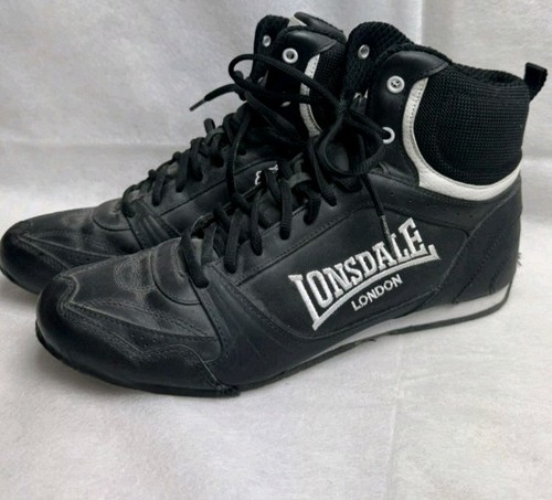 Lonsdale black boxing boots - black,