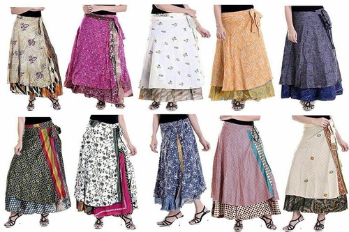 Lot wrap skirt silk - pc,