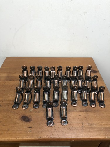 Art deco stair rod clips - deco,