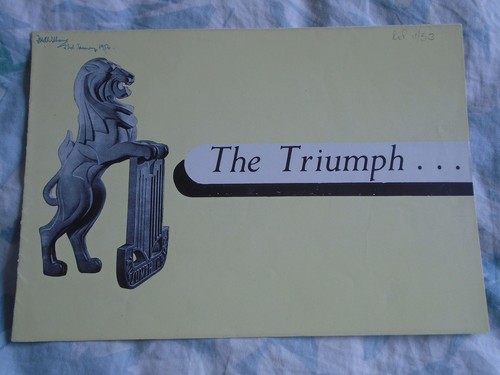 Triumph renown saloon - triumph,