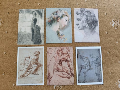 Six postcards from the british - postcards,