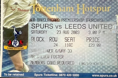 Tottenham hotspur leeds - tottenham,