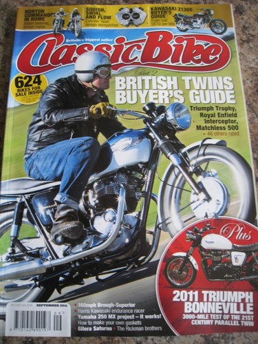 Classic bike magazine sep - magazine, 2011