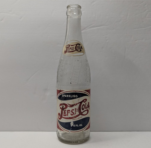 Pepsi bottle 1947 - bottle, white