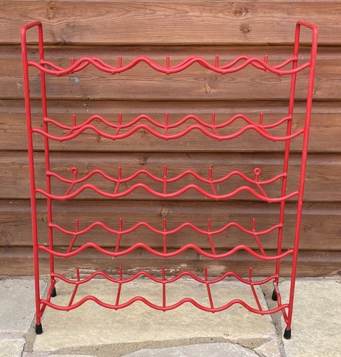 Retro red wine - rack, metal