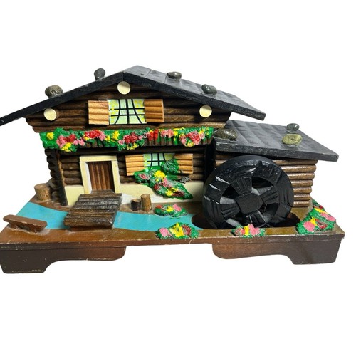 Swiss chalet music box jewelry - swiss,