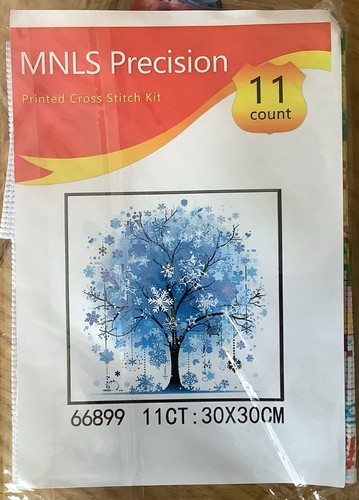 Pre printed cross stitch kit - stitch,