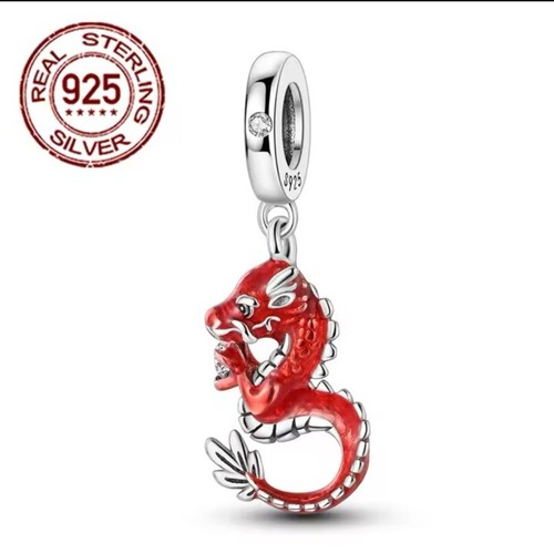 Red chinese dragon - chinese, charm