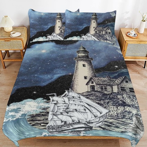 Vintage nautical duvet quilt - vintage,