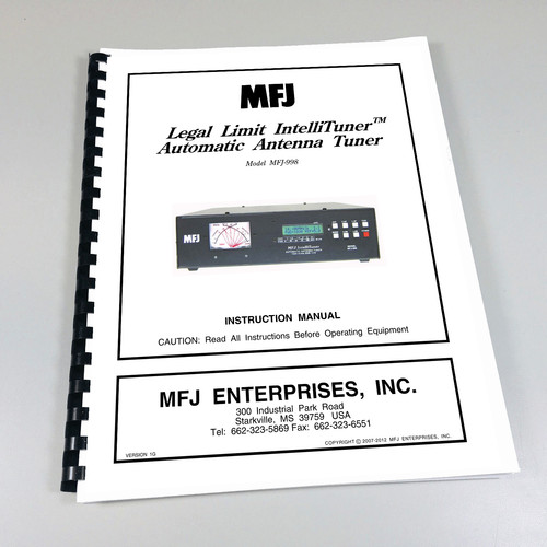 Mfj 998 auto antenna tuner - mfj,