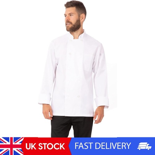 Mans chefs jacket white - jacket,