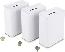 Pack white tin - of,
