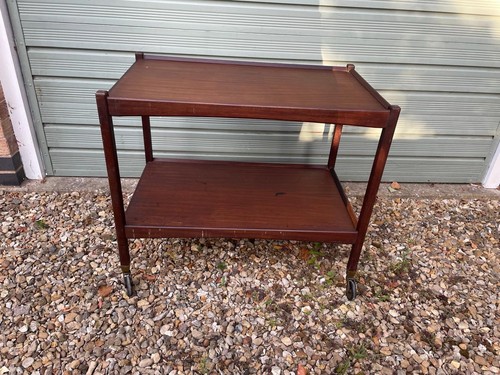 Vintage teak wooden - wooden, trolley