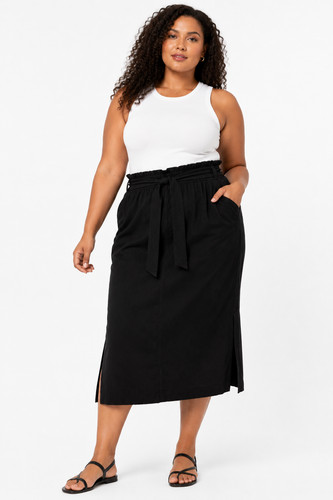Black midi skirt uk 22 - &, s