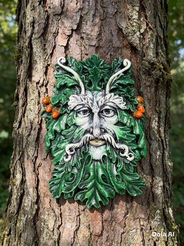 Oak green man the woods - man, of