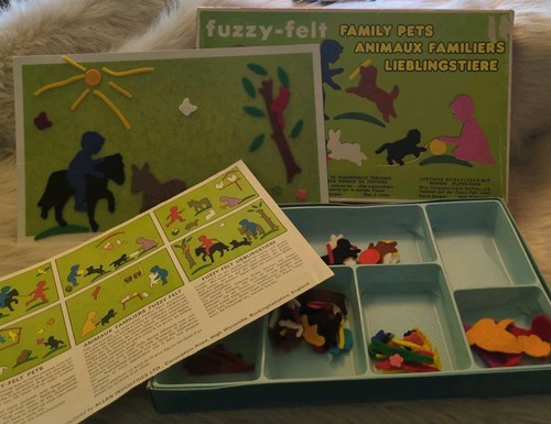 Vintage 1970s fuzzy felt - vintage,
