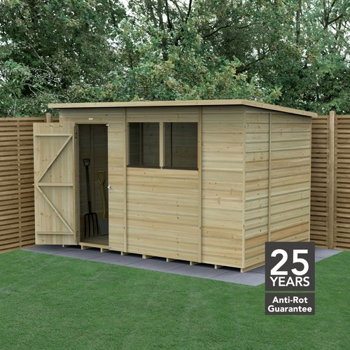Beckwood 10x6 wooden - wooden, pent
